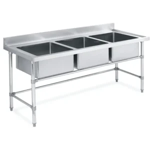 700mm-3-Sinks-Round-Tube-Working-Bench-With-Splashback.